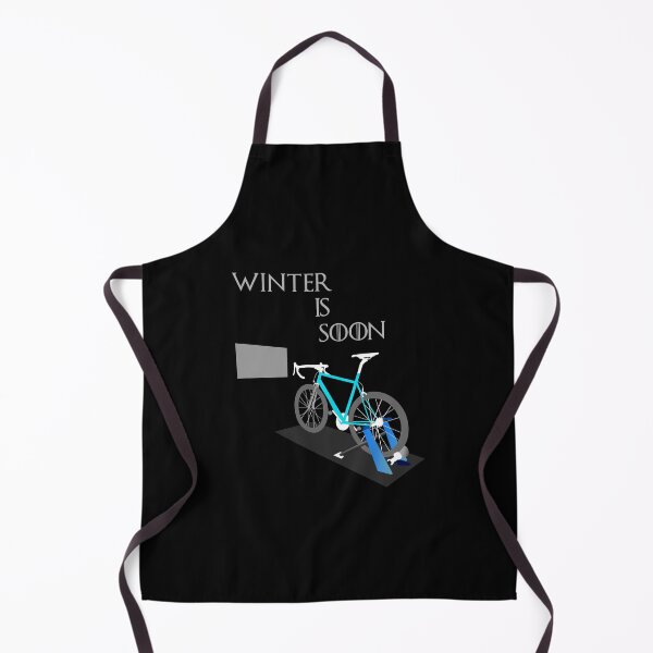 Item preview, Winter Is Soon, Time for Indoor Training. (black) designed and sold by cycleexplorers.