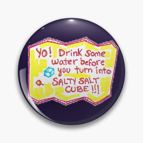 Item preview, Salty reminder to drink water (light version) designed and sold by SassySpike.