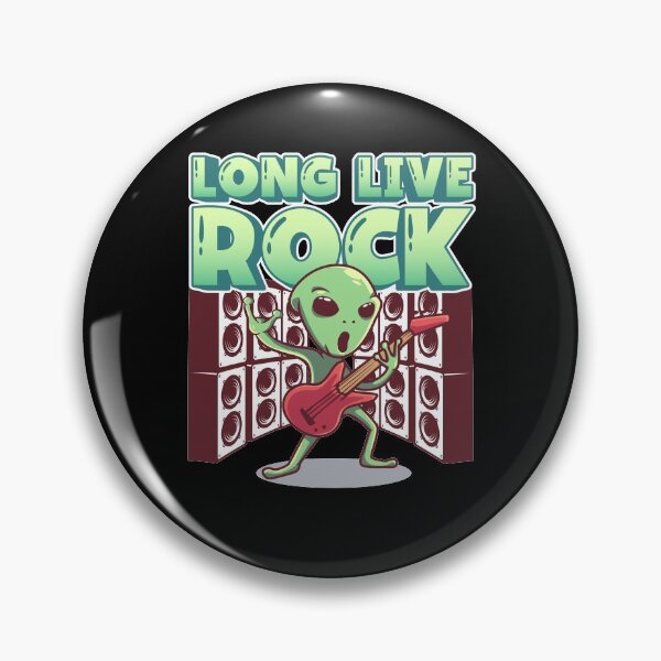 Item preview, Long Live Rock Guitar Playing Alien designed and sold by wdyoungblood.