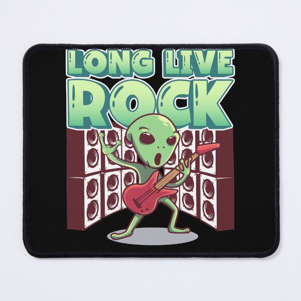 Item preview, Long Live Rock Guitar Playing Alien designed and sold by wdyoungblood.