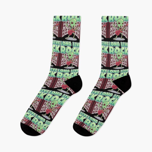 Item preview, Long Live Rock Guitar Playing Alien designed and sold by wdyoungblood.
