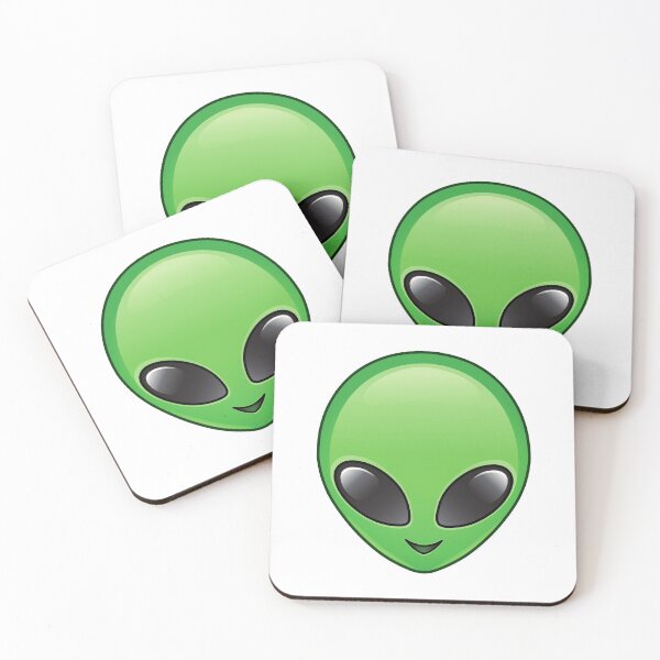 Item preview, Cute and Funny Smiling Green Alien Face designed and sold by silviaol.