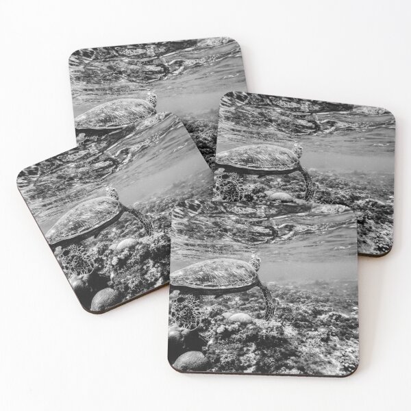 Item preview, Sea Turtle Black and White designed and sold by ArtDive.