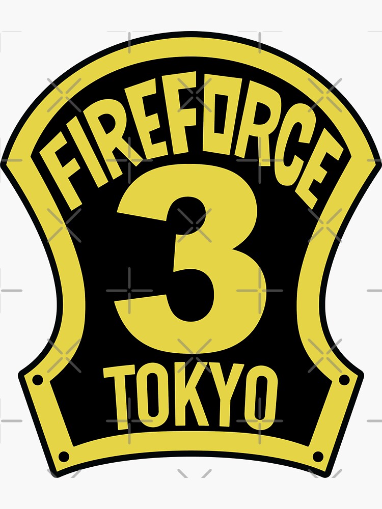 "Fire Force Company 3" Sticker for Sale by KennaDesigns Redbubble