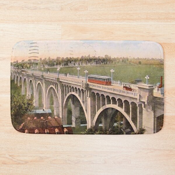 Item preview, Eighth Street Bridge Allentown PA, Albertus l Myers Bridge, Lehigh Valley Transit Co, Worlds Largest Concrete Bridge, Allentown PA, Fairview neighborhood, Trolley cars designed and sold by Nostrathomas66.