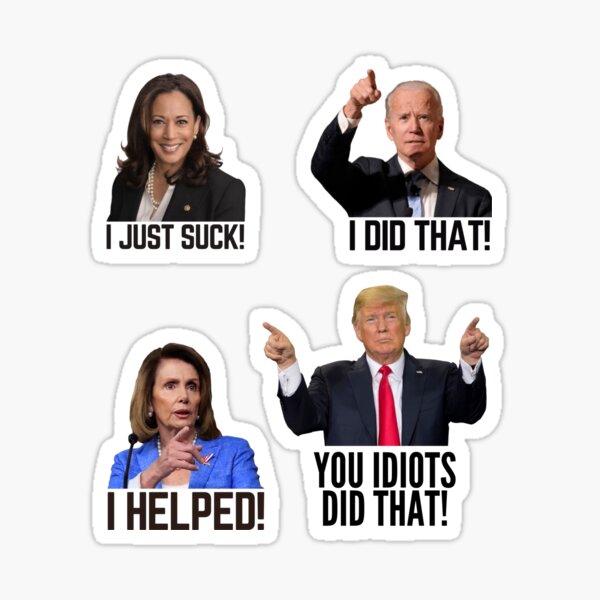 Donald Trump You Idiots Did That Sticker