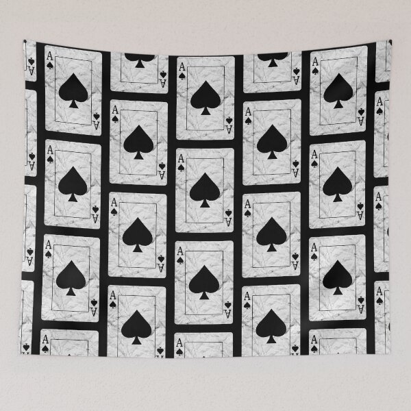 Item preview, Playing Cards Ace of Spades (distressed design) designed and sold by siggyspatsky.
