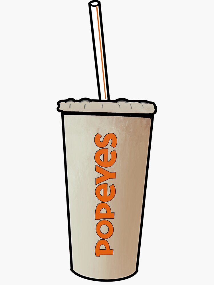 popeyes-cup-sticker-for-sale-by-perrybstickers-redbubble