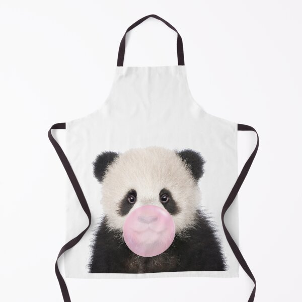 Item preview, Baby Panda Bear Blowing Bubble Gum Pink by Zouzounio Art designed and sold by zouzounioart.