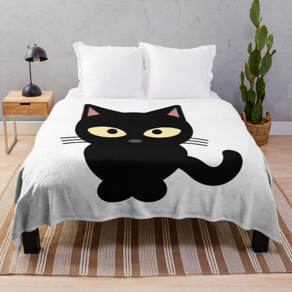 Item preview, Extremely Good Luck Cute Black Cat. Black Cat with Large Yellow Eyes designed and sold by silviaol.