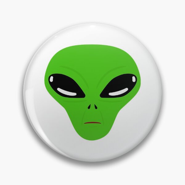 Item preview,  Scary Creepy Green Alien with Large Black Eyes designed and sold by silviaol.