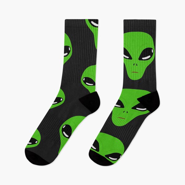 Item preview,  Scary Creepy Green Alien with Large Black Eyes designed and sold by silviaol.