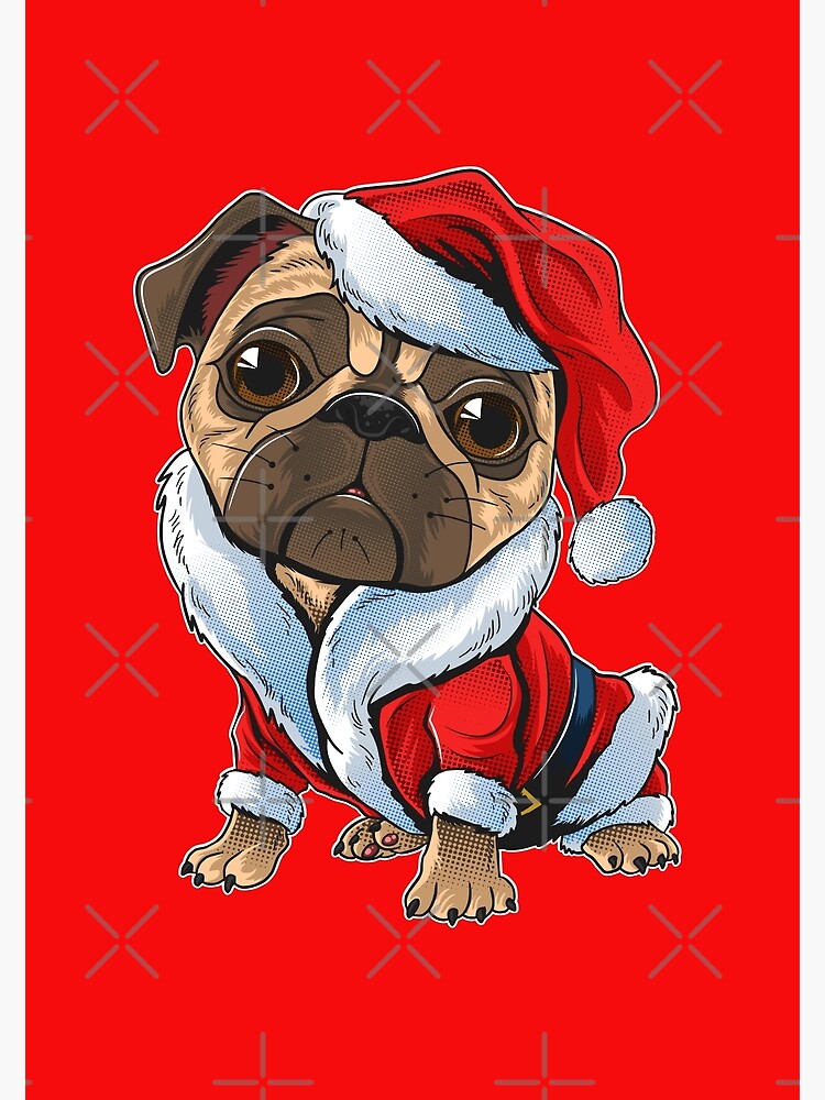 Pug santa outlet costume