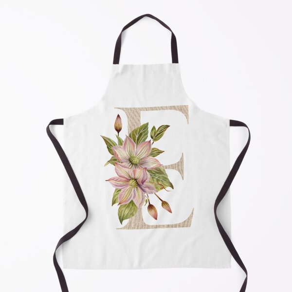 Item preview, Vintage Beige Letter E With Abstract Flowers and Leaves. Floral Letter E designed and sold by silviaol.