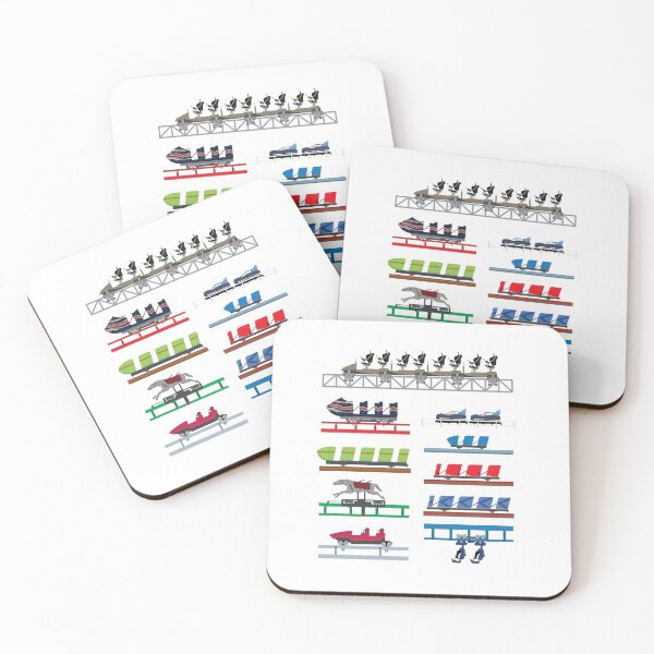 Artikelvorschau, Blackpool Pleasure Beach Coaster Cars Design entworfen und verkauft von CoasterMerch.