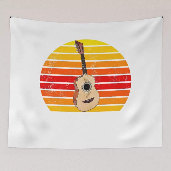 Item preview, Retro Sunset Vihuela Mexican Vihuela de Cedro designed and sold by KellySX.