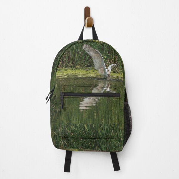 Item preview, Great egret catching a fish - designed and sold by FelCastro.