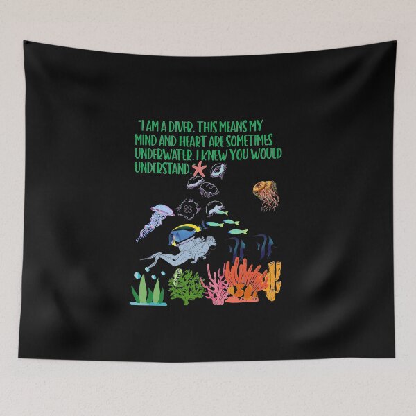 Item preview, I Am a Diver.  This Means My Mind & Heart are sometimes underwater. designed and sold by IMMAC68.