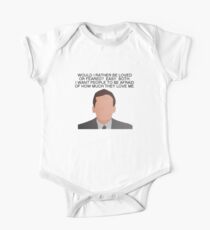 Michael Scott Dwight Loved or Feared The Office Quotes One Piece - Short Sleeve