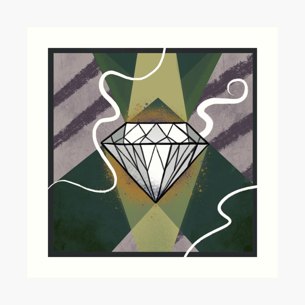 Mid-Century Diamond Art Board Print for Sale by Good Golly Mix Molly