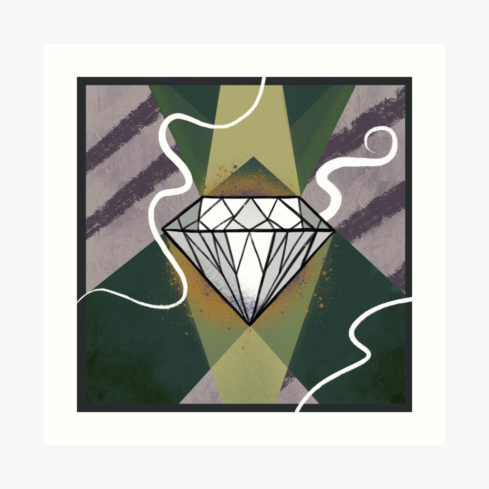 Mid-Century Diamond Art Board Print for Sale by Good Golly Mix