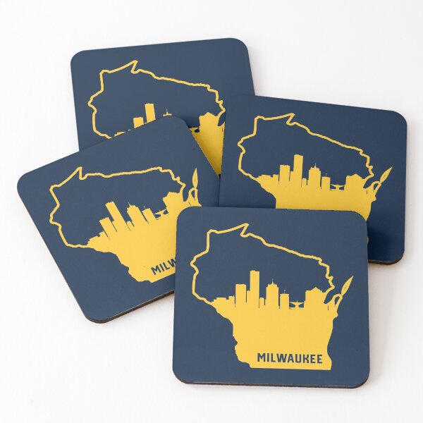 Item preview, Milwaukee Wisconsin Baseball MKE Yellow and Navy designed and sold by toutwearapparel.