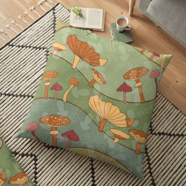 Mushroom Meadow Floor Pillow