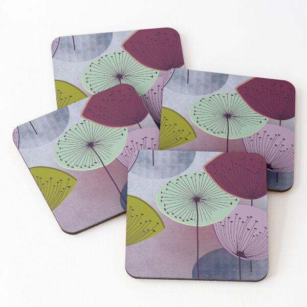 Item preview, Mid-Century Rainy Day Flowers designed and sold by Good Golly Mix  Molly.