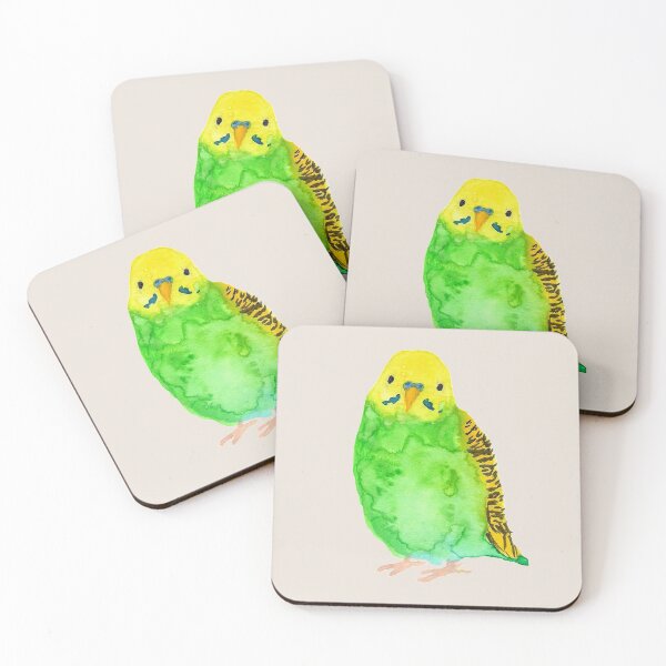 Item preview, Watercolour Budgie designed and sold by Liv-Engler-Art.