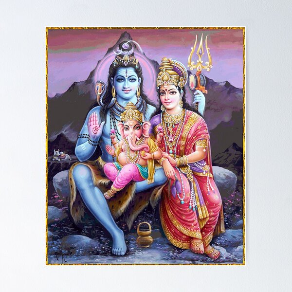 Beautiful Pencil Sketch Of Lord Shiva And Goddess Parvati - Desi Painters