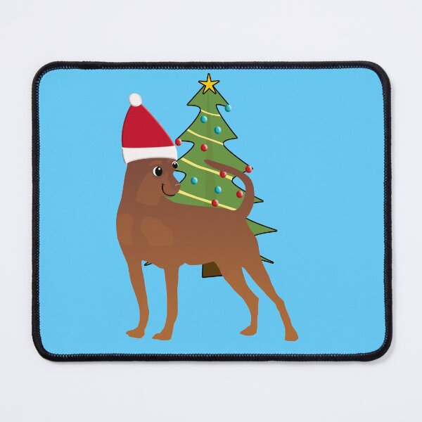 Item preview, Miniature Pinscher in Santa Hat designed and sold by dogplay.