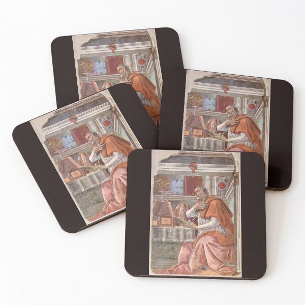 Item preview, 'St. Augustine In Prayer' by Botticelli (Reprint) designed and sold by Classic Visions Gallery.
