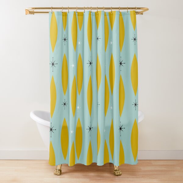 Mid Century Modern Shower Curtains, Mcm Shower Accessory, Retro Bathroom  Curtain, Tub Curtain, Retro Bathroom Decor - Bluefink