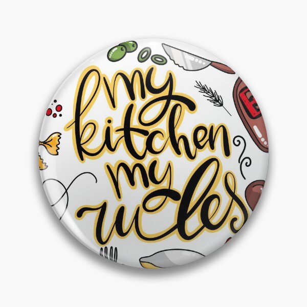 Item preview, my kitchen my rules designed and sold by alexvioletart.