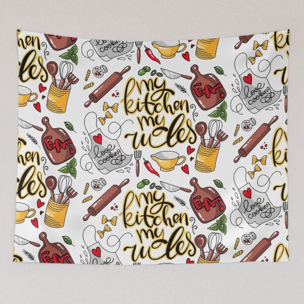 Item preview, my kitchen my rules designed and sold by alexvioletart.