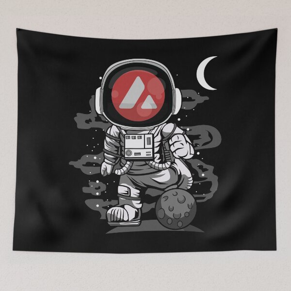 Item preview, Astronaut Avalanche AVAX Coin To The Moon Crypto Token Cryptocurrency Wallet designed and sold by HarveyWatkins1.