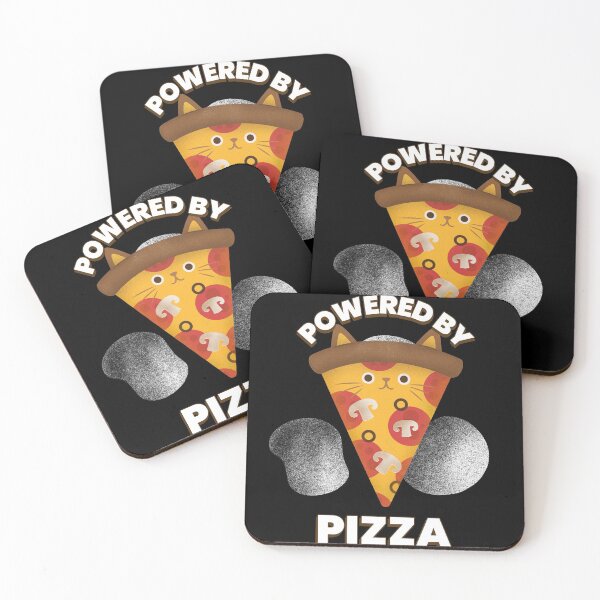 Item preview,  POWERED BY PIZZA designed and sold by RetroPlaceee.