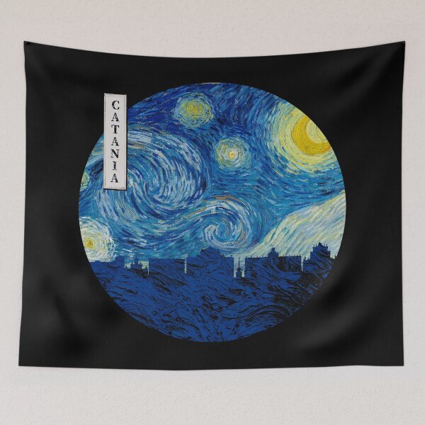 Item preview, Catania Starry Night Van Gogh Circle designed and sold by DFerraz.
