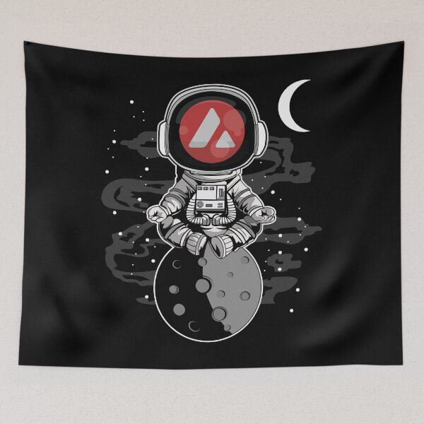 Item preview, Astronaut Avalanche AVAX Coin To The Moon Crypto Token Cryptocurrency Wallet designed and sold by HarveyWatkins1.