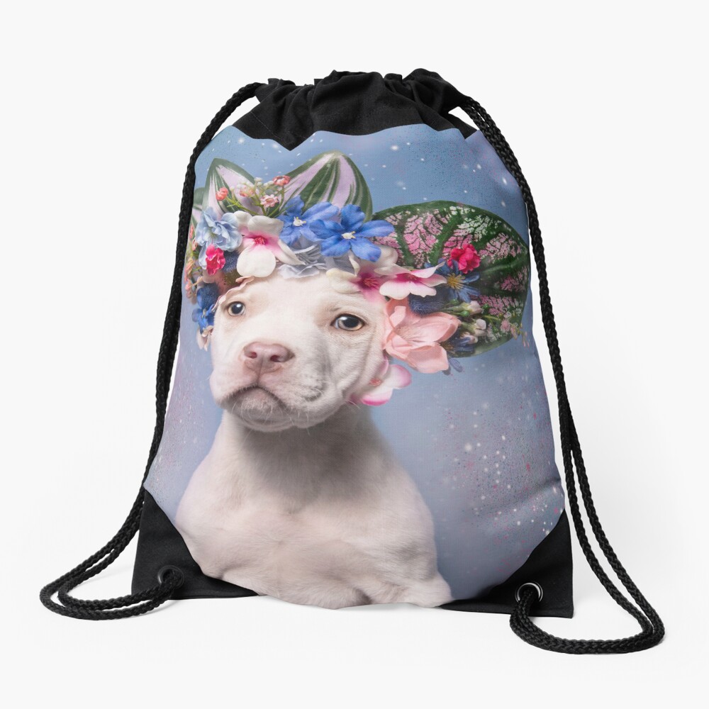 Pit Bull Flower Power, Apollo Drawstring Bag