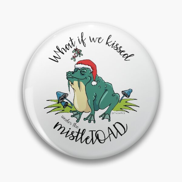 Item preview, What if we kissed under the mistleTOAD designed and sold by Petra Vitéz.