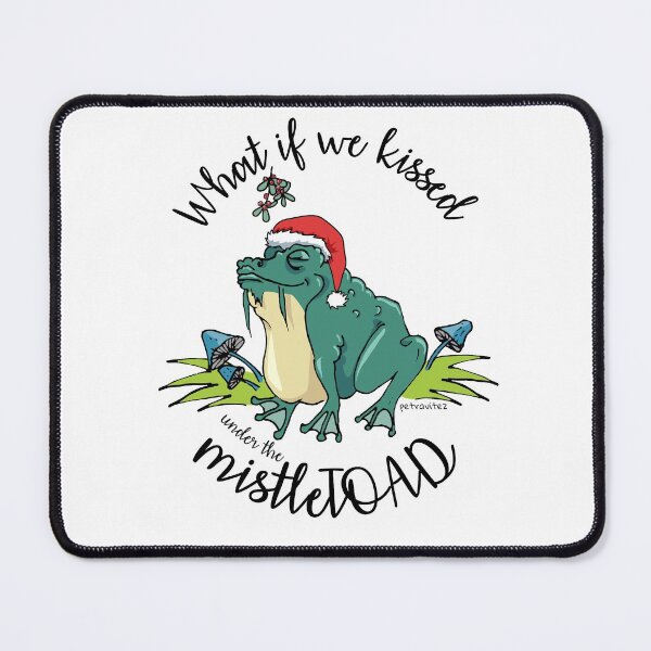 Item preview, What if we kissed under the mistleTOAD designed and sold by Petra Vitéz.
