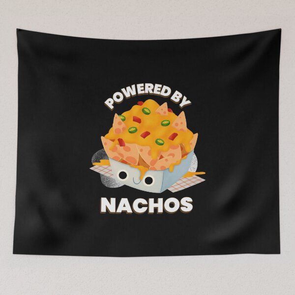 Item preview,   POWERED BY NACHOS  designed and sold by RetroPlaceee.