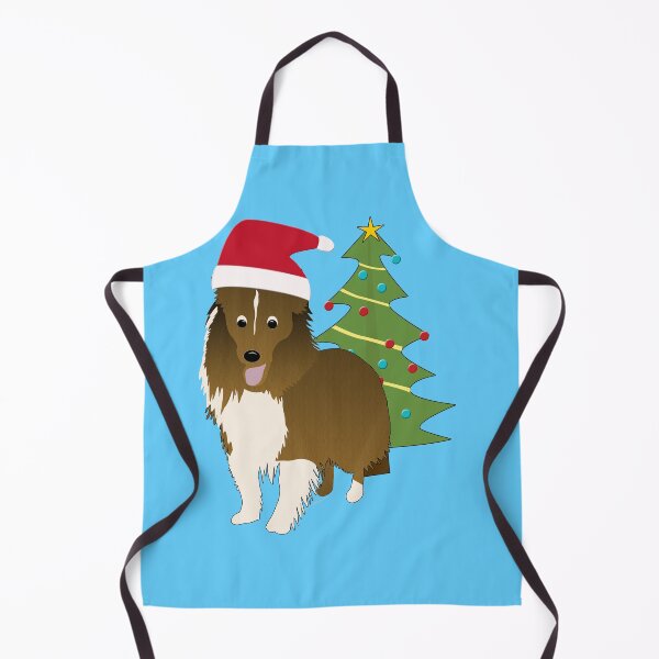 Item preview, Cute Cartoon Sheltie in a Santa Hat designed and sold by dogplay.