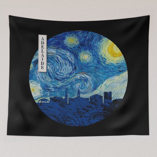 Item preview, Adelaide Starry Night Van Gogh Circle designed and sold by DFerraz.