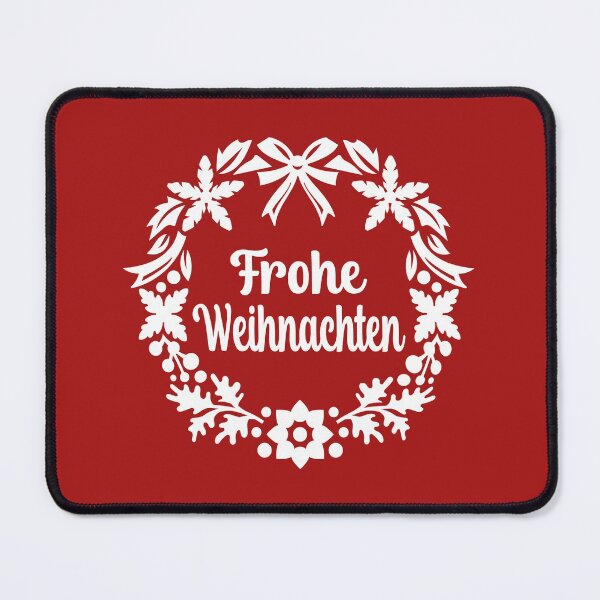 Item preview, Frohe Weihnachten In Wreath German Christmas Quote designed and sold by Bad Kitty Designz.