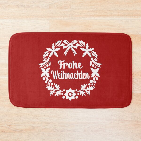 Item preview, Frohe Weihnachten In Wreath German Christmas Quote designed and sold by Bad Kitty Designz.