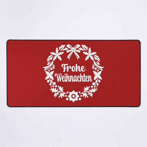 Item preview, Frohe Weihnachten In Wreath German Christmas Quote designed and sold by Bad Kitty Designz.