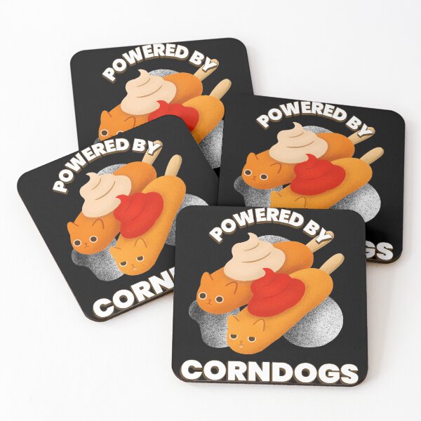 Item preview,   POWERED BY  CORNDOGS  designed and sold by RetroPlaceee.