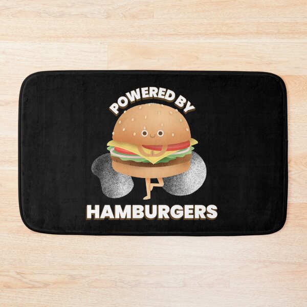 Artikelvorschau, POWERED BY HAMBURGER entworfen und verkauft von RetroPlaceee.